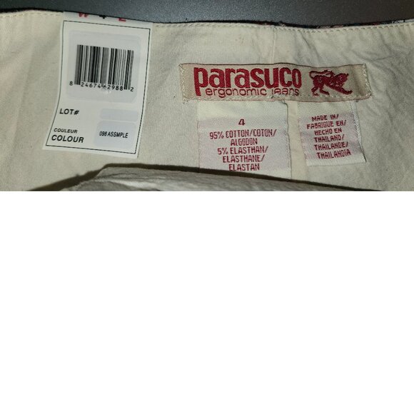 NEW Parasuco Scottish Tartan Print Pleat Mini Skirt Size 4 VINTAGE 30" Waist/Hip - Picture 4 of 5